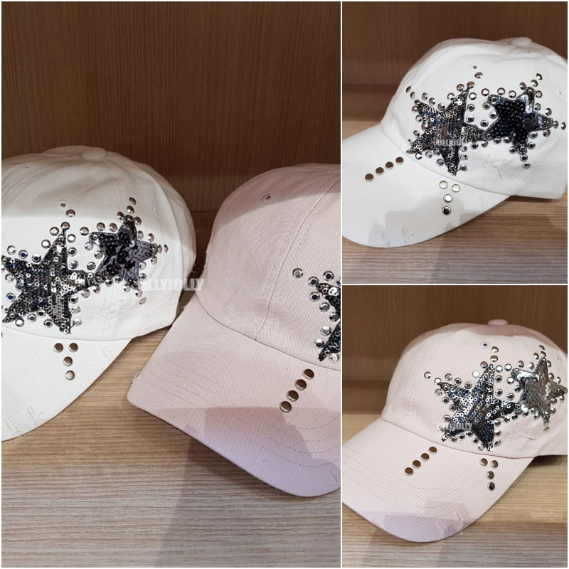 화려한 별 모자 찡 스팽글 모자 캡모자 미시 올리졸리SM3W21